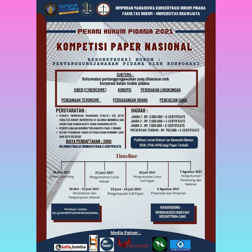 lomba paper hukum 2021